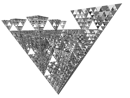 a Tree of Tetrahedrons by Cellular Automaton